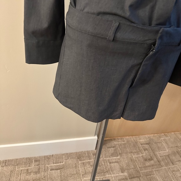 Dark grey Button-Up Shirt and Matching Shorts Set - Picture 13 of 15